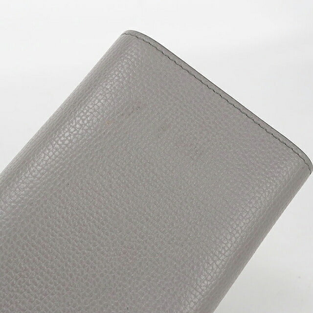 中古 ロエベ 三つ折り財布 三折財布 コンパクト レディース ブランド LOEWE アナグラム バーティカル ウォレット スモール C821S33X12 グレー USDLO115836011