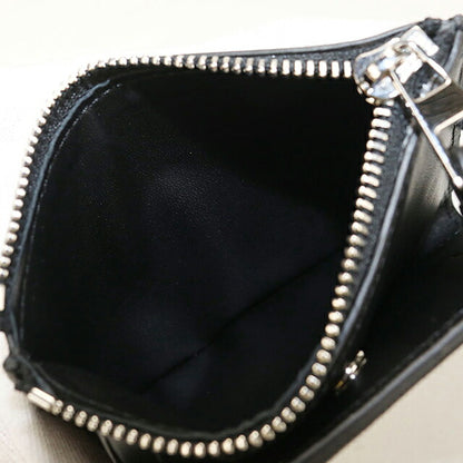 中古 ロエベ 二つ折り財布 二折財布 コンパクト メンズ ブランド LOEWE パズル スリム　コンパクト　ウォレット C510W73X09 ブラック USDLO115872011