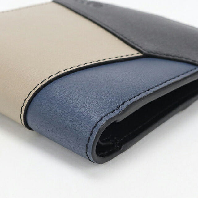 中古 ロエベ 二つ折り財布 二折財布 コンパクト メンズ ブランド LOEWE パズル バイフォールド　コインウォレット C510501X15 ブラック USDLO115873011