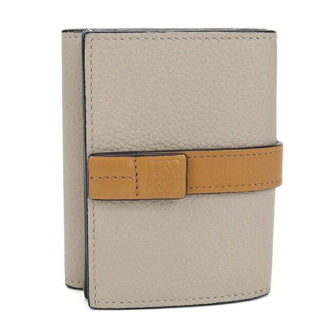 中古 ロエベ 三つ折り財布 三折財布 コンパクト レディース ブランド LOEWE トライフォールド ウォレット C660TR2X01 ベージュ USDLO115984011