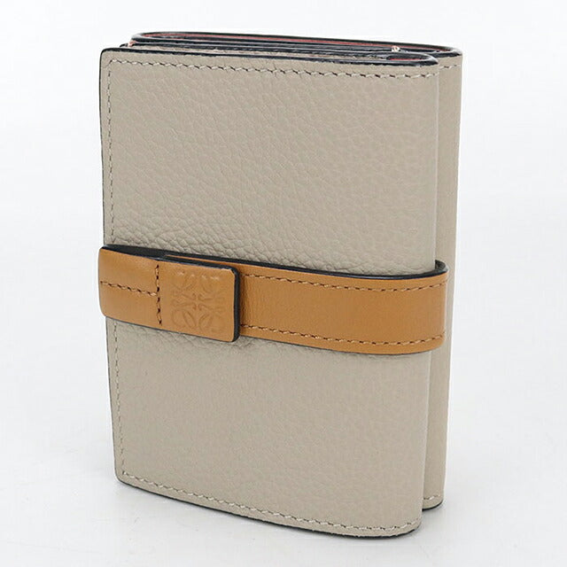 中古 ロエベ 三つ折り財布 三折財布 コンパクト レディース ブランド LOEWE トライフォールド ウォレット C660TR2X01 ベージュ USDLO115984011