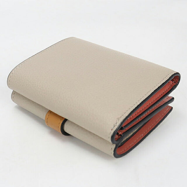 中古 ロエベ 三つ折り財布 三折財布 コンパクト レディース ブランド LOEWE トライフォールド ウォレット C660TR2X01 ベージュ USDLO115984011