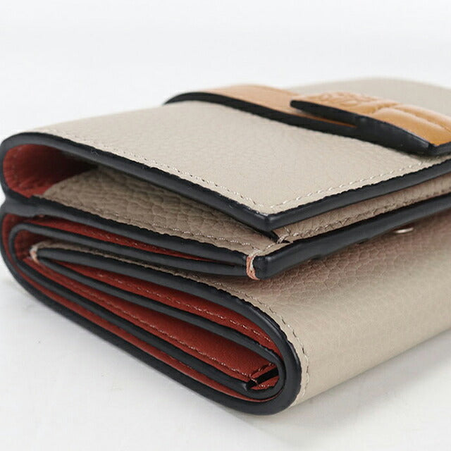 中古 ロエベ 三つ折り財布 三折財布 コンパクト レディース ブランド LOEWE トライフォールド ウォレット C660TR2X01 ベージュ USDLO115984011