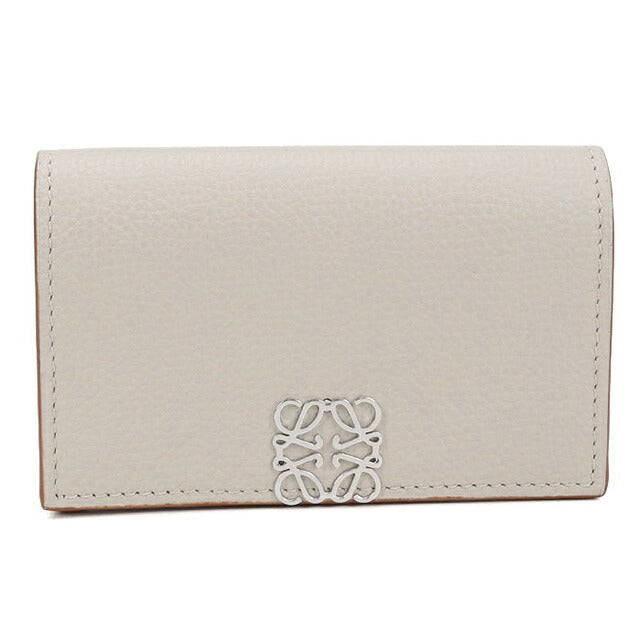 中古 ロエベ 名刺入れ レディース ブランド LOEWE アナグラム ビジネスカードホルダー C821M97X03 グレー USDLO116048011
