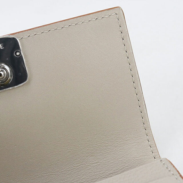 中古 ロエベ 名刺入れ レディース ブランド LOEWE アナグラム ビジネスカードホルダー C821M97X03 グレー USDLO116048011