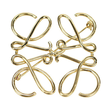 中古 ロエベ ブローチ レディース ブランド LOEWE アナグラム ゴールド アクセサリー USDLO116160011