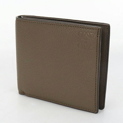 中古 ロエベ 二つ折り財布 二折財布 コンパクト メンズ ブランド LOEWE アナグラム バイフォールド コインウォレット C660501X01 ブラウン USDLO116622011