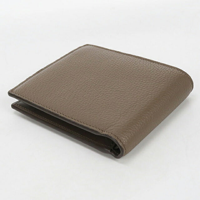 中古 ロエベ 二つ折り財布 二折財布 コンパクト メンズ ブランド LOEWE アナグラム バイフォールド コインウォレット C660501X01 ブラウン USDLO116622011