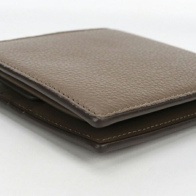 中古 ロエベ 二つ折り財布 二折財布 コンパクト メンズ ブランド LOEWE アナグラム バイフォールド コインウォレット C660501X01 ブラウン USDLO116622011