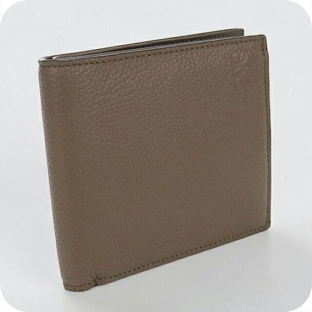 中古 ロエベ 二つ折り財布 二折財布 コンパクト メンズ ブランド LOEWE アナグラム バイフォールド コインウォレット C660501X01 ブラウン USDLO116622011