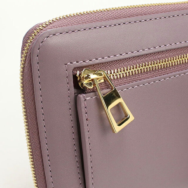 中古 ロエベ ラウンドファスナー折財布 レディース ブランド LOEWE ノット コンパクト ジップウォレット CEM1CWZX0 パープル USDLO116628011
