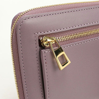 中古 ロエベ ラウンドファスナー折財布 レディース ブランド LOEWE ノット コンパクト ジップウォレット CEM1CWZX0 パープル USDLO116628011