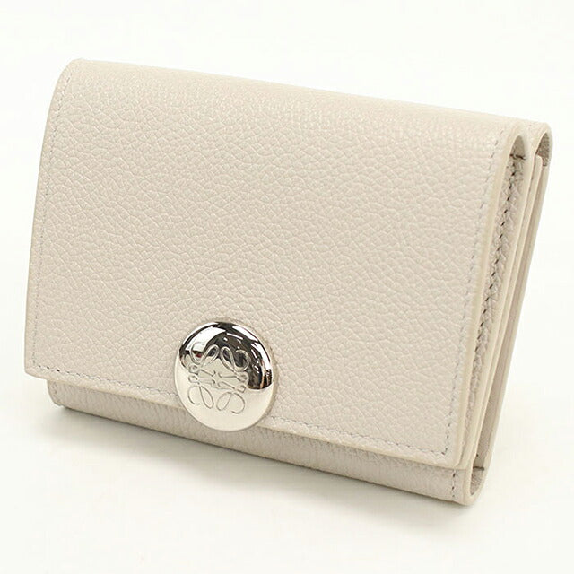 中古 ロエベ 三つ折り財布 三折財布 コンパクト レディース ブランド LOEWE ペブル トラフォールド ウォレット CANBTR2X03 USDLO116739011