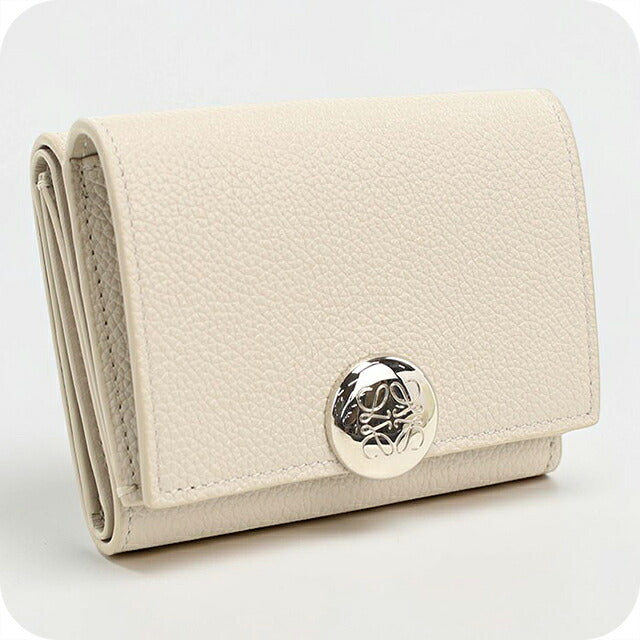 中古 ロエベ 三つ折り財布 三折財布 コンパクト レディース ブランド LOEWE ペブル トラフォールド ウォレット CANBTR2X03 USDLO116739011