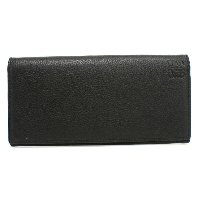 中古 ロエベ 長財布二折 メンズ ブランド LOEWE アナグラム ロング ホリゾンタル ウォレット C660978X01 ブラック USDLO116837011