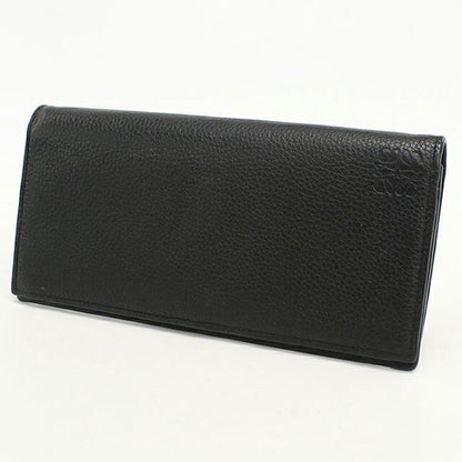 中古 ロエベ 長財布二折 メンズ ブランド LOEWE アナグラム ロング ホリゾンタル ウォレット C660978X01 ブラック USDLO116837011