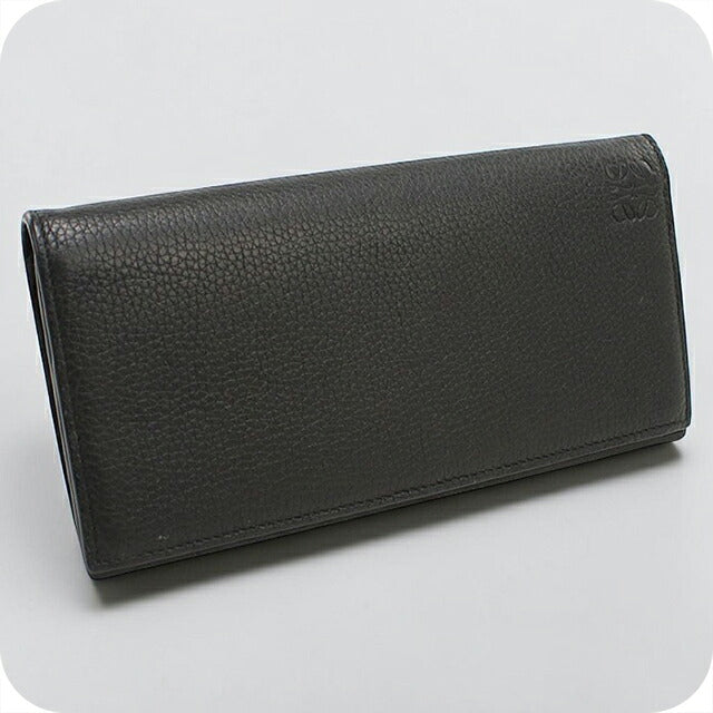 中古 ロエベ 長財布二折 メンズ ブランド LOEWE アナグラム ロング ホリゾンタル ウォレット C660978X01 ブラック USDLO116837011