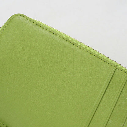 中古 ロエベ 小銭入れ レディース ブランド LOEWE ペブル コインカードホルダー CANBZ40X01 グリーン USDLO117132011
