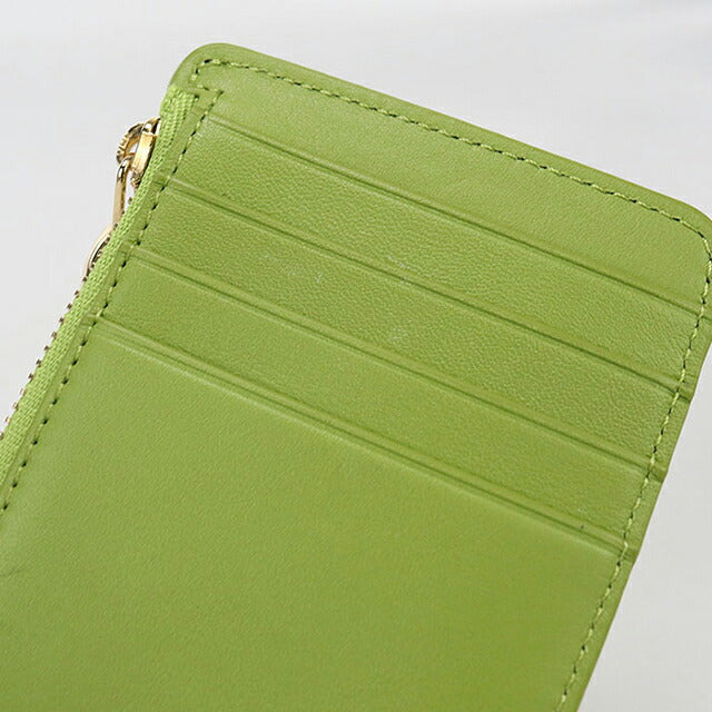 中古 ロエベ 小銭入れ レディース ブランド LOEWE ペブル コインカードホルダー CANBZ40X01 グリーン USDLO117132011