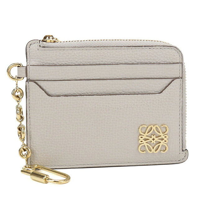中古 ロエベ 小銭入れ レディース ブランド LOEWE アナグラム スクエア コインカードホルダー C821SQLX03 ベージュ USDLO117133011