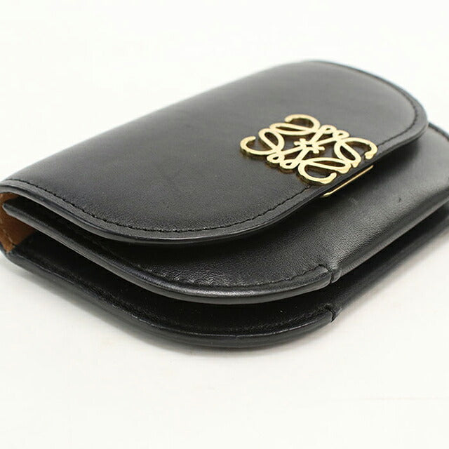 【美絵】​ロエベ LOEWE ケース 小銭入れ アナグラム 黒 中古 ロエベ 小銭入れ レディース ブランド LOEWE アナグラム コイン