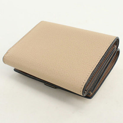 中古 ロエベ 三つ折り財布 三折財布 コンパクト レディース ブランド LOEWE アナグラム トライフォールド ウォレット C660TR2X01 ベージュ USDLO117208011