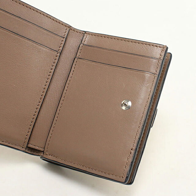 中古 ロエベ 三つ折り財布 三折財布 コンパクト レディース ブランド LOEWE アナグラム トライフォールド ウォレット C660TR2X01 ベージュ USDLO117208011