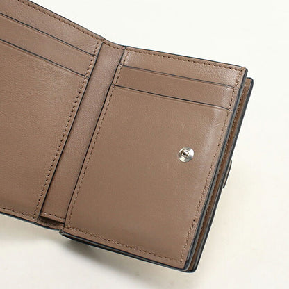 中古 ロエベ 三つ折り財布 三折財布 コンパクト レディース ブランド LOEWE アナグラム トライフォールド ウォレット C660TR2X01 ベージュ USDLO117208011