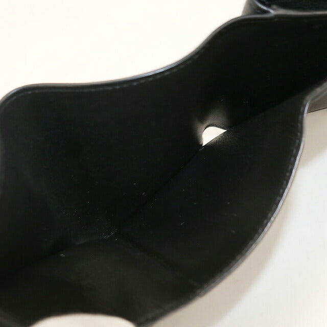 中古 ロエベ 三つ折り財布 三折財布 コンパクト レディース ブランド LOEWE アナグラム トライフォールド ウォレット C821TR2X08 ブラック USDLO117278011