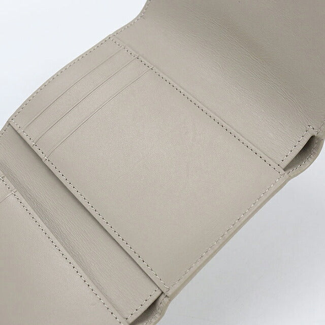 中古 ロエベ 三つ折り財布 三折財布 コンパクト レディース ブランド LOEWE アナグラム バーティカル ウォレット スモール C821S33X12 グレー USDLO117279011