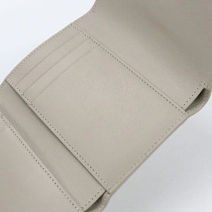 中古 ロエベ 三つ折り財布 三折財布 コンパクト レディース ブランド LOEWE アナグラム バーティカル ウォレット スモール C821S33X12 グレー USDLO117279011