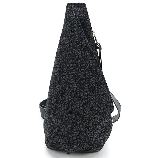 中古 ロエベ ショルダーバッグ メンズ ブランド LOEWE アナグラム アントンスリングバッグ ブラック USDLO118438011