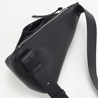 中古 ロエベ ショルダーバッグ メンズ ブランド LOEWE アナグラム アントンスリングバッグ ブラック USDLO118438011