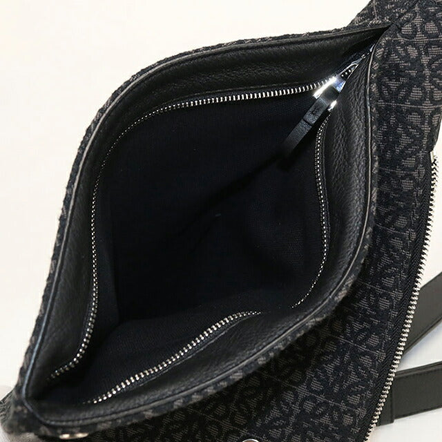 中古 ロエベ ショルダーバッグ メンズ ブランド LOEWE アナグラム アントンスリングバッグ ブラック USDLO118438011