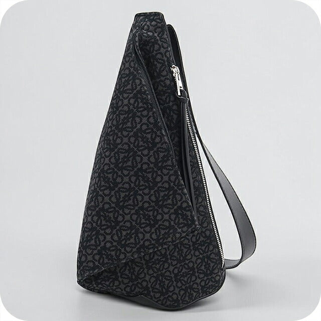 中古 ロエベ ショルダーバッグ メンズ ブランド LOEWE アナグラム アントンスリングバッグ ブラック USDLO118438011