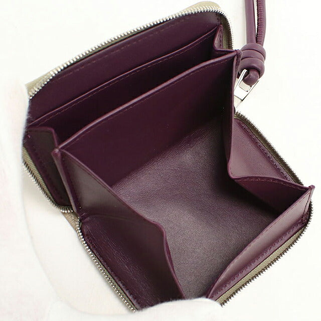 中古 ロエベ 小銭入れ レディース ブランド LOEWE  ジップ コインパース CEM1ZCPX02 ベージュ USDLO118740011