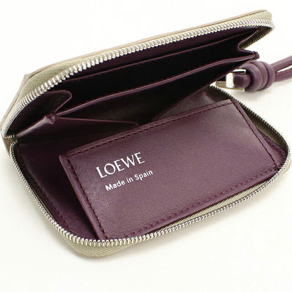 中古 ロエベ 小銭入れ レディース ブランド LOEWE  ジップ コインパース CEM1ZCPX02 ベージュ USDLO118740011