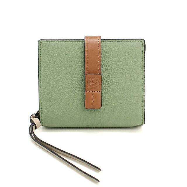 中古 ロエベ 二つ折り財布 二折財布 コンパクト レディース ブランド LOEWE アナグラム コンパクト ジップウォレット C660Z41X01 USDLO118839011