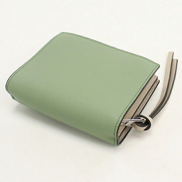 中古 ロエベ 二つ折り財布 二折財布 コンパクト レディース ブランド LOEWE アナグラム コンパクト ジップウォレット C660Z41X01 USDLO118839011