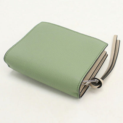 中古 ロエベ 二つ折り財布 二折財布 コンパクト レディース ブランド LOEWE アナグラム コンパクト ジップウォレット C660Z41X01 USDLO118839011