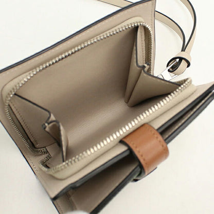 中古 ロエベ 二つ折り財布 二折財布 コンパクト レディース ブランド LOEWE アナグラム コンパクト ジップウォレット C660Z41X01 USDLO118839011