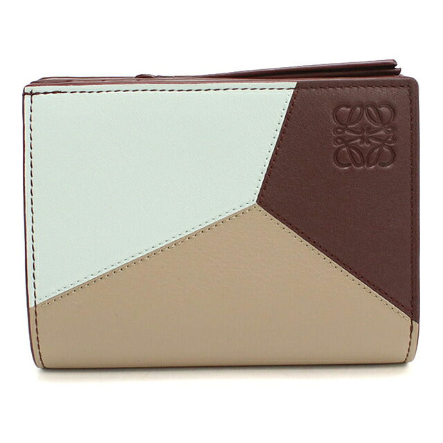 中古 ロエベ 二つ折り財布 二折財布 コンパクト レディース ブランド LOEWE パズル コンパクトウォレット マルチカラー USDLO119017011