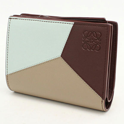 中古 ロエベ 二つ折り財布 二折財布 コンパクト レディース ブランド LOEWE パズル コンパクトウォレット マルチカラー USDLO119017011