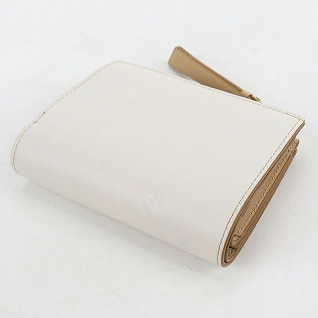 中古 ロエベ 二つ折り財布 二折財布 コンパクト レディース ブランド LOEWE パズル コンパクトウォレット ホワイト USDLO119018011