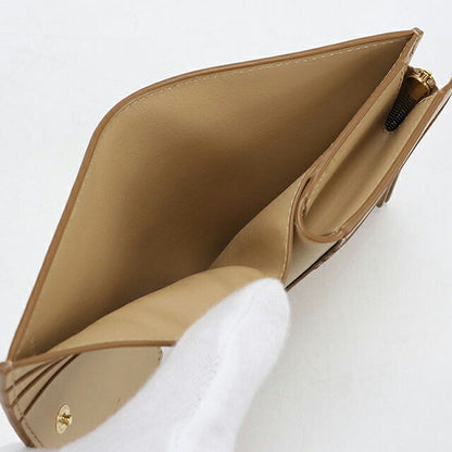 中古 ロエベ 二つ折り財布 二折財布 コンパクト レディース ブランド LOEWE パズル コンパクトウォレット ホワイト USDLO119018011