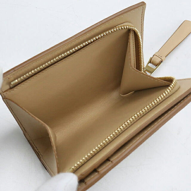 中古 ロエベ 二つ折り財布 二折財布 コンパクト レディース ブランド LOEWE パズル コンパクトウォレット ホワイト USDLO119018011