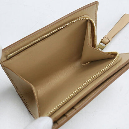 中古 ロエベ 二つ折り財布 二折財布 コンパクト レディース ブランド LOEWE パズル コンパクトウォレット ホワイト USDLO119018011