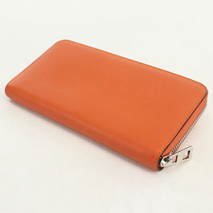中古 ロエベ 長財布ラウンドファスナー レディース ブランド LOEWE アナグラム  オレンジ USDLO119216011