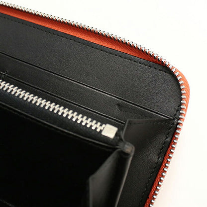 中古 ロエベ 長財布ラウンドファスナー レディース ブランド LOEWE アナグラム  オレンジ USDLO119216011