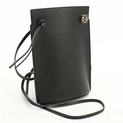 中古 ロエベ ショルダーバッグ レディース ブランド LOEWE アナグラム ダイス ポケット C630R12X01 ブラック USDLO119283011